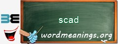 WordMeaning blackboard for scad